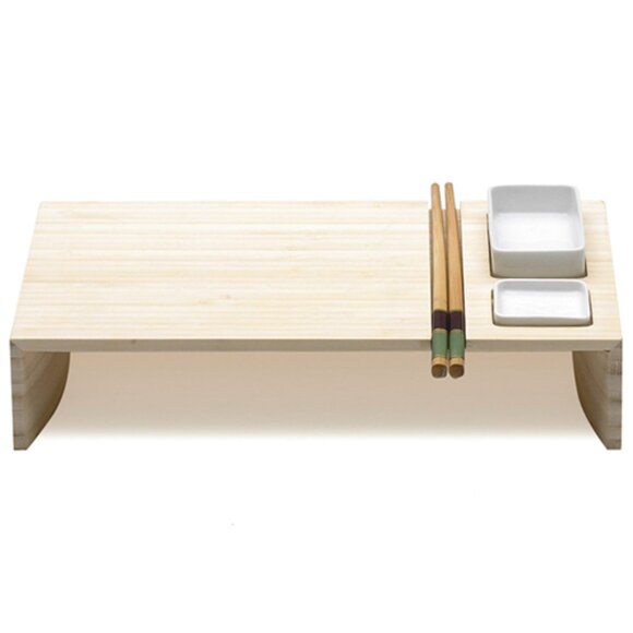 Legnoart Kobe Sushi Set, Wood and Ceramic, Japanese Luxury Christmas Gift - Picture 4 of 4